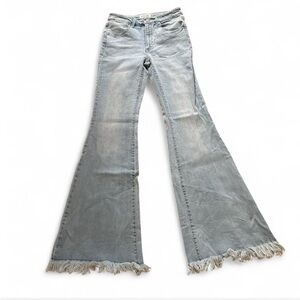 Black Label Light Denim Flare Jeans